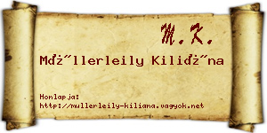 Müllerleily Kiliána névjegykártya